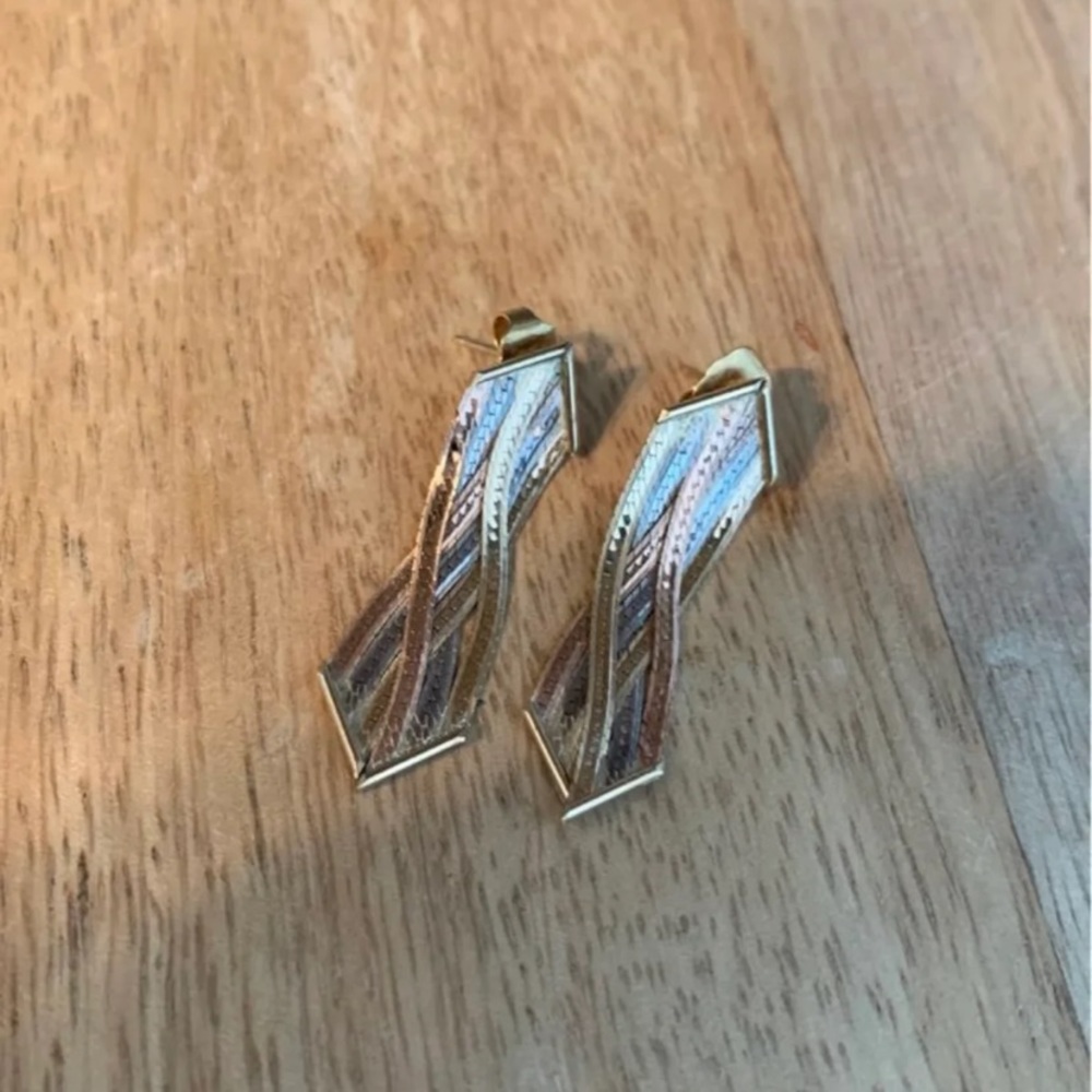 Tricolor earrings